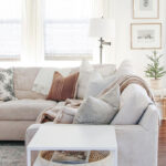 5 tips to style a sectional couch + update